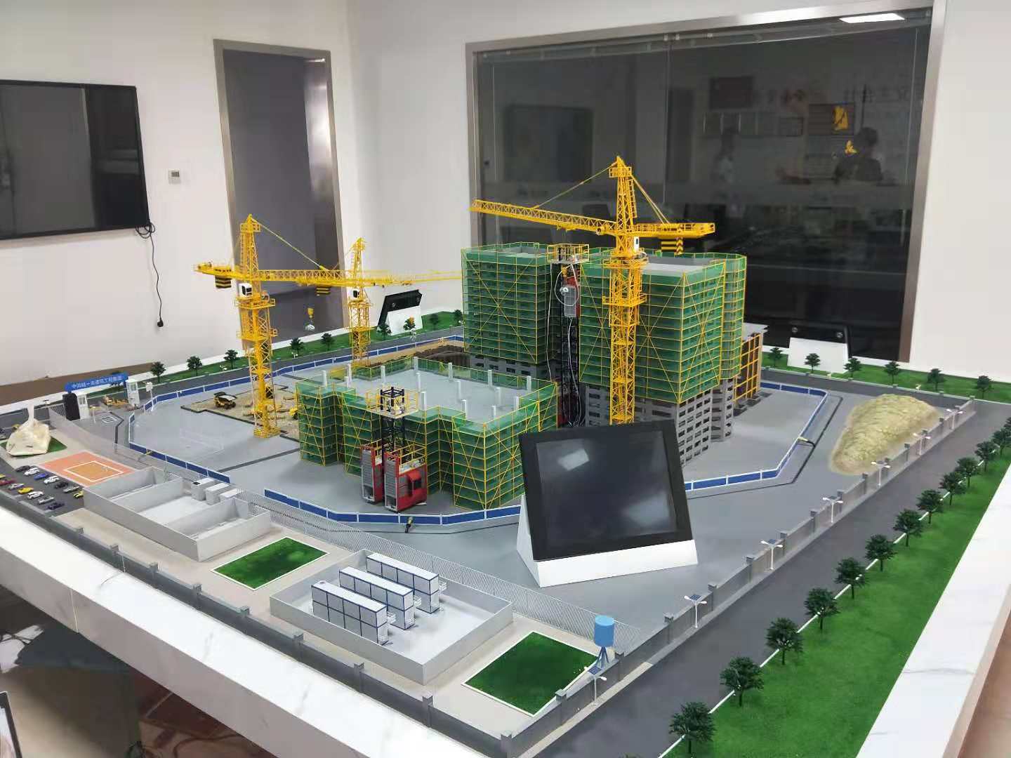 常宁市建筑施工场景模型